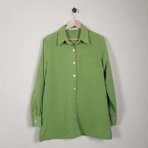 TravelSmith Button Front Shirt Top Medium